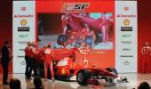 Upbeat Ferrari unveil new F10 car