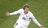 South Africa hopes in danger after Forlan double