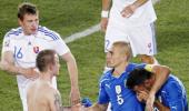 Images: Slovakia knock out champions Italy