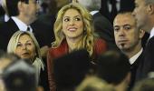 First Look: Shakira cheers for Barca at Spanish Cup final