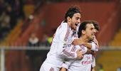 Serie A: Ibrahimovic puts Milan on top after Robinho miss