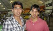Spotted: Vijender Singh at Talkatora Stadium