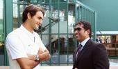 PHOTOS: Tendulkar greets Federer at Wimbledon