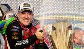 Stewart wins NASCAR title in style