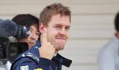 Sebastian Vettel make his point 15 times over