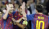 CLeague:  Wasteful Barca down Plzen; Last gasp win for Gunners