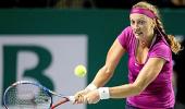 Kvitova sends weary Wozniacki packing