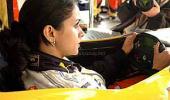 The Hindi film heroine who drove an F1 car