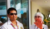 Images: Tendulkar meets Schumacher and Ecclestone