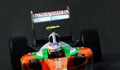 Resta scores four points, Sutil retires