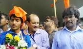 Mumbai gives hockey heroes Walmiki, Lobo rousing reception