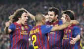 CL PHOTOS: Irrepressible Messi leads Barca into semis