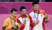 Lin outwits Lee again to win badminton gold