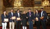 President felicitates Olympic medal winners