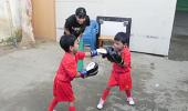 First Look: Mary Kom's adorable twins get sparring