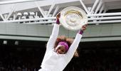 Five-star Serena fights off Radwanska for Wimbledon crown