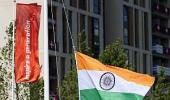 Indian national flag hoisted at Olympic Village