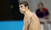 PHOTOS: Phelps's golden era on wane as records fall