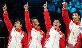 China grabs gold, Brits steal show in gymnastics