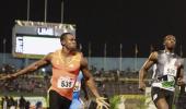 Yohan Blake shocks Usain Bolt to claim 100m title