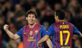 PHOTOS: Record man Messi hits five for Barcelona