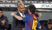 Marvellous Messi hits four in Guardiola's Barca farewell