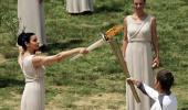 PHOTOS: London 2012 torch lit in Olympia