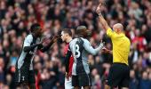 Adebayor sorry for red card that cost Spurs at Arsenal