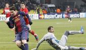 Messi goes second in Champions League scoring chart