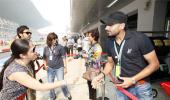 Photos: Harbhajan Singh at Indian Grand Prix