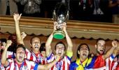 Falcao hat-trick leads Atletico to Super Cup win