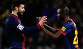 Abidal return gives Barca options in central defence