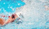 Franklin records personal best in 100m freestyle heat