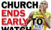 God I'm sorry, says 'lightning' Bolt