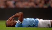 Manchester City captain Kompany out for at least four weeks