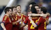 Pedro double helps Spain beat Uruguay