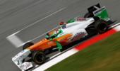 Sutil and Bianchi in Force India test