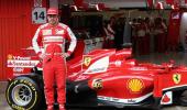 Alonso happy with new Ferrari on track return