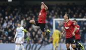 EPL Photos: United beat QPR as title comes into focus