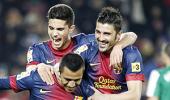 King's Cup: Barca maul Cardoba 5-0 after Villa double