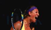 Azarenka comes through panic attack to set up Li final