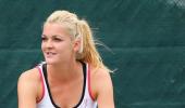 Leg-weary Agnieszka Radwanska in relaxed state of mind