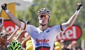 Greipel sprints to Tour stage win, Impey takes yellow