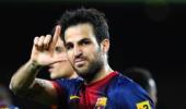 Fabregas returns to Barcelona training following recovery