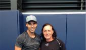 First Look: Former great Vilas meets Nadal!