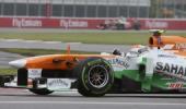 Force India celebrates 100th GP with double-score