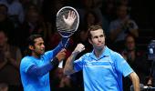 Birthday boy Leander and partner Stepanek in Aegon quarters