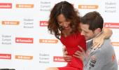British singer turns up the heat with Jenson Button