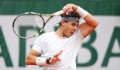 French Open PHOTOS: Nadal wobbles, Federer dances