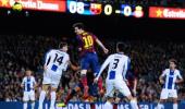 Messi draws another blank but Barca win derby